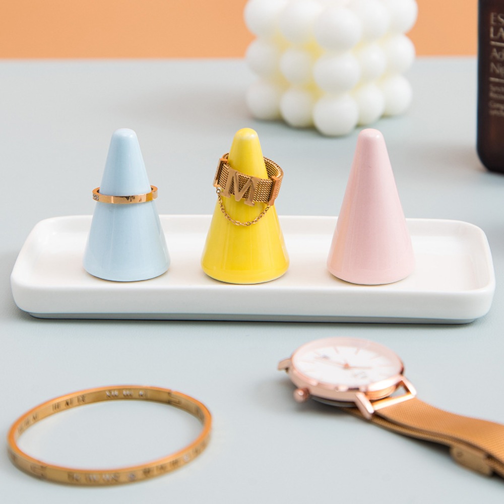Jewelry Props Finger Shape Org - Ceramic Trinket Dish 评论和价格