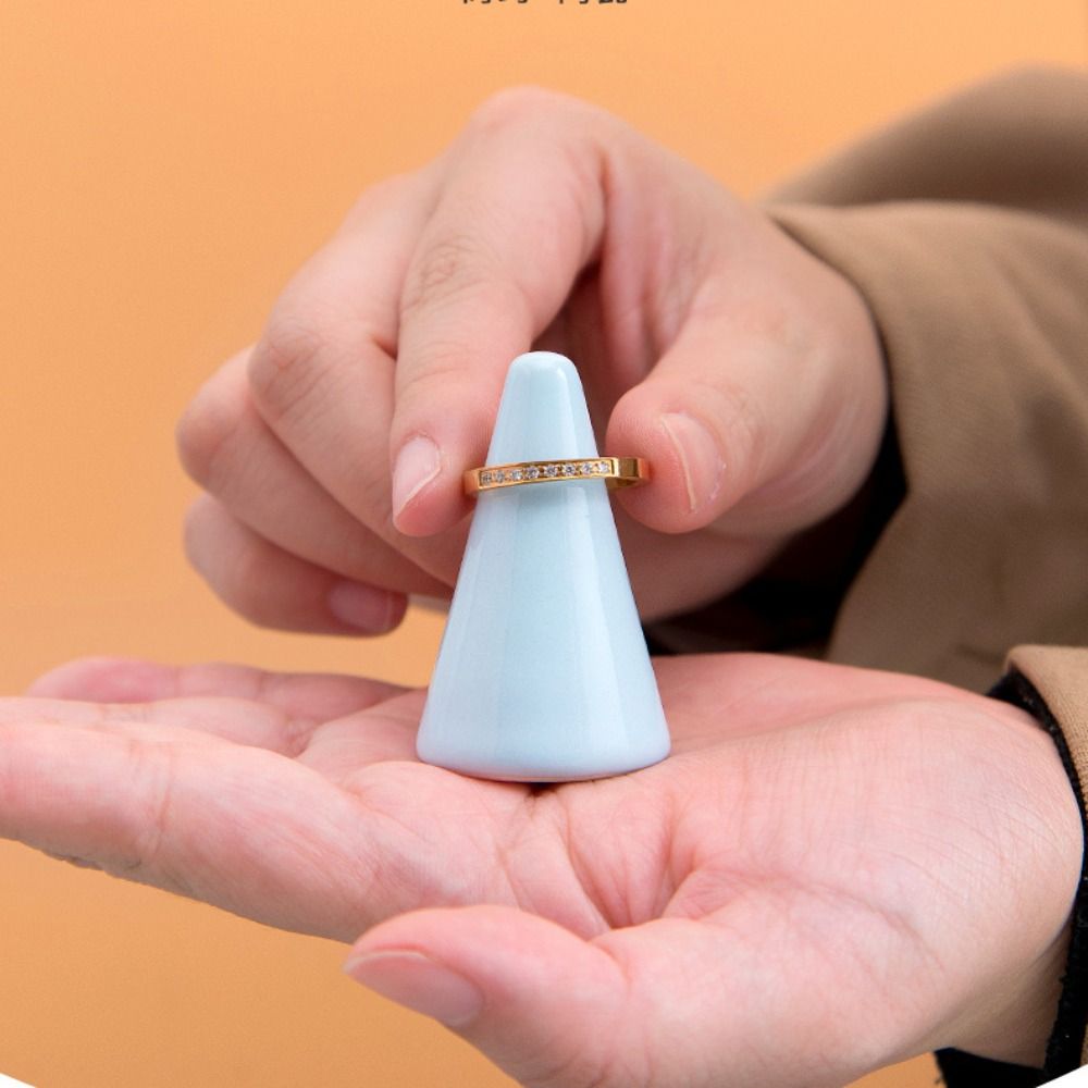 Jewelry Props Finger Shape Org - Ceramic Trinket Dish 评论和价格