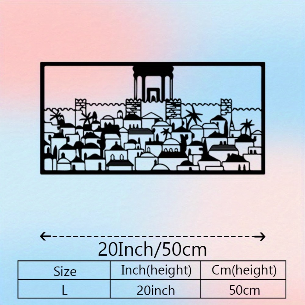 CIFBUY Metal Wall Art Jerusale - Home Decor Wall Art 评论和价格