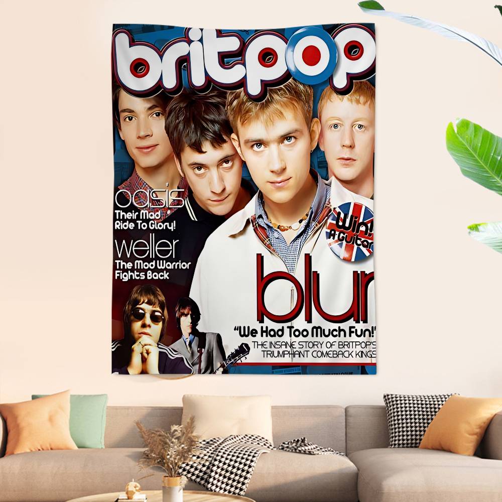 Band Musik Rapper Blur Anime T - Home Decor Hippie 评论和价格