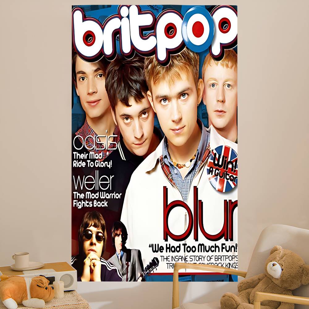 Band Musik Rapper Blur Anime T - Home Decor Hippie 评论和价格