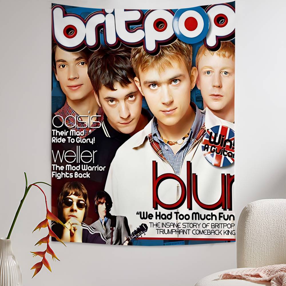Band Musik Rapper Blur Anime T - Home Decor Hippie 评论和价格
